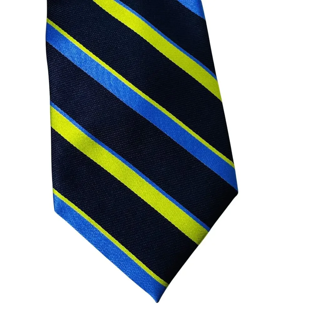 New Chaps Ralph Lauren Diagonal Striped Repp Tie 3.5 x 59 Preppy Classic NWT